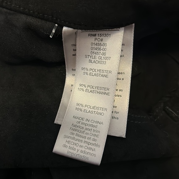 Good American Good Legs Black Faux Suede Skinny Pants - Picture 7 of 7